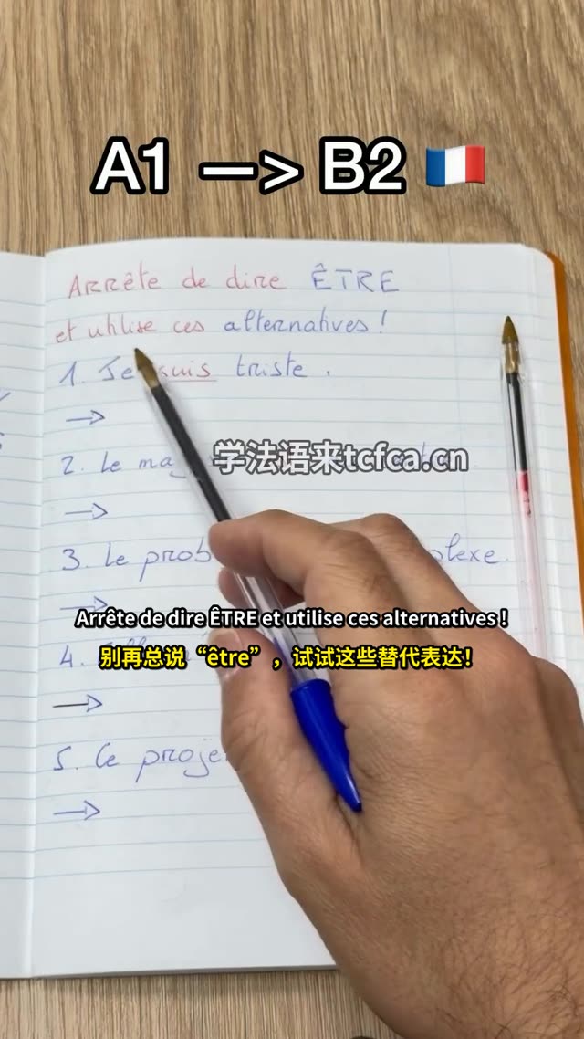 别再只会用ÊTRE_5组A1到B2法语升级表达 视频封面